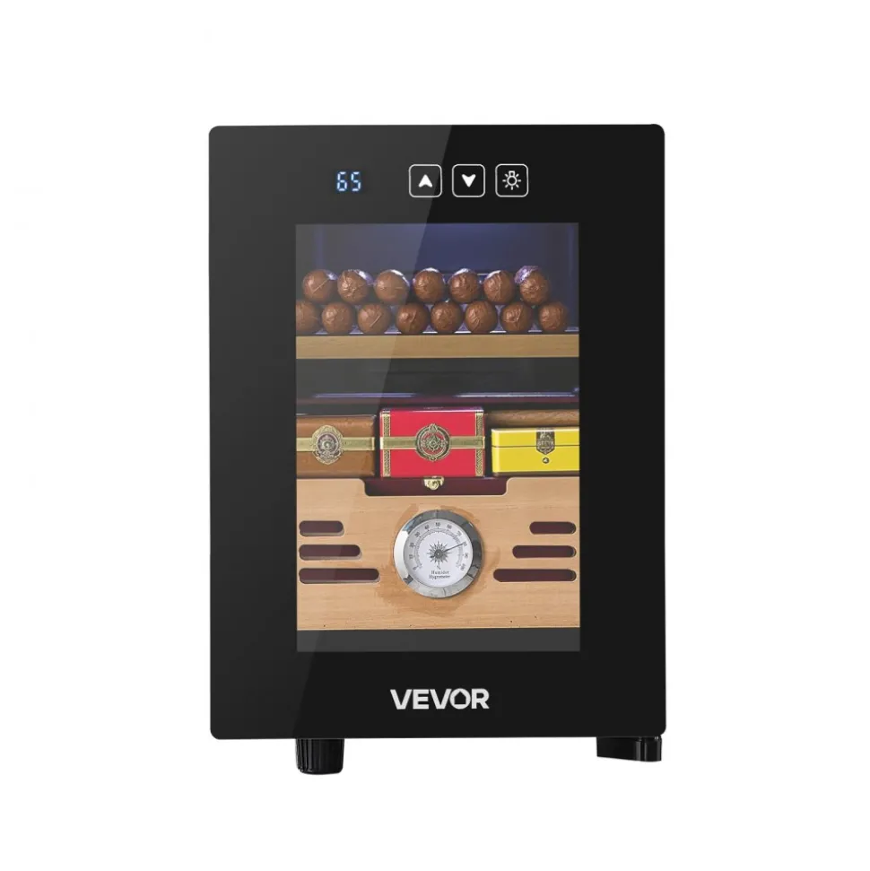 VEVOR Electric Humidor, 288L, 1700 Counts Electric Cigar Humidor Cabinet with Compressor Cooling, Constant Humidity & Temperature Control, Spanish Cedar Wood Shelves & Drawers, 7 Layers, for Household