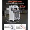 VEVOR Electric Hydraulic Paper Cutter, 2500W Heavy Duty Paper Cutter Machine 20.2 in/515 mm Cutting Width, 3.1 in/80 mm Cutting Thickness, Electric Guillotine Trimmer with Casters & Infrared Function