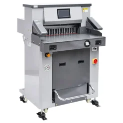 VEVOR Electric Hydraulic Paper Cutter, 2500W Heavy Duty Paper Cutter Machine 20.2 in/515 mm Cutting Width, 3.1 in/80 mm Cutting Thickness, Electric Guillotine Trimmer with Casters & Infrared Function