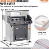 VEVOR Electric Hydraulic Paper Cutter, Heavy Duty Paper Cutter Machine 26" /660.4mm Cutting Width, 3.14"/80mm Cutting Thickness, Electric Paper Trimmer with 7" Touchscreen Numerical Control