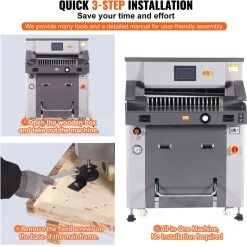 VEVOR Electric Hydraulic Paper Cutter, Heavy Duty Paper Cutter Machine 26