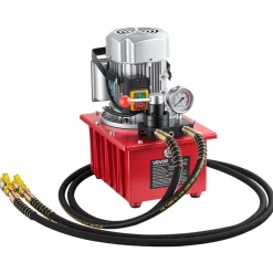 VEVOR Electric Hydraulic Pump, 750W 10,000 PSI, 120V Single Acting Electric Driven Hydraulic Pump Power Pack Unit, with Solenoid Valve, 0.53 Gallon / 2L, for Punching, Bending, Single Acting Cylinders