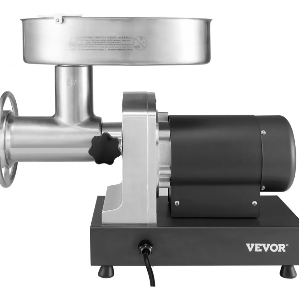 VEVOR Electric Meat Grinder, 992 Lb/H Capacity, 1100W (4600W MAX) Industrial Meat Mincer with 2 Blade, 3 Grinding Plates, Sausage Maker & Kubbe Kit Carbon Steel Commercial Meat Grinder, ETL Listed