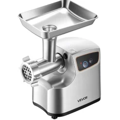 VEVOR Electric Meat Grinder, 5 Lbs/Min Capacity, #8 Meat Mincer with 3 Grinding Plates, 3 Sausage Stuffing Tubes & Kubbe Kit, 700W/0.77HP Sausage Stuffer Maker for Home Kitchens, ETL Listed