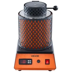 VEVOR Electric Melting Furnace, 1500W Electric Metal Smelter Foundry, 2102℉/1150℃ Metal Smelting Machine with 5kg Ceramic Crucible, Gold Smelting Kit for Jewelry Making, Metal Bars, Metal Components