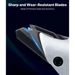 VEVOR Electric Metal Shear, 4.0-Amp Corded Sheet Metal Cutter with 360-Degree Swivel Head, Variable Speed, Continuous Cutting, Clean Cut for 18GA Galvanized Steel, 20 GA Stainless Steel, 2500 SPM