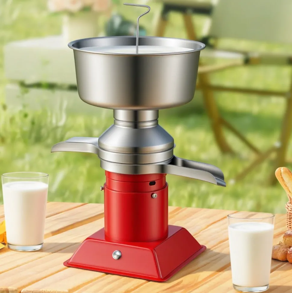 VEVOR Electric Milk Cream Separator, 60L/H Output 10500RPM Milk Cream Centrifugal Separator, 304 Stainless Steel Goat Cow Milk Skimmer Separating Machine with 4.5L Bowl Capacity (40W, 100-240V)