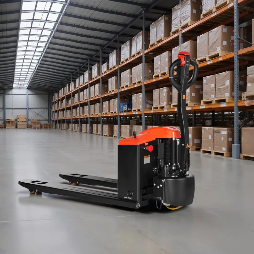 VEVOR Electric Pallet Jack, 4400 lbs Load Capacity, Lithium Battery Powered Pallet Jack Truck with 48L x 27W Inch Forks for Material Handling, Suitable for Warehouse, Supermarket, Manufacturing
