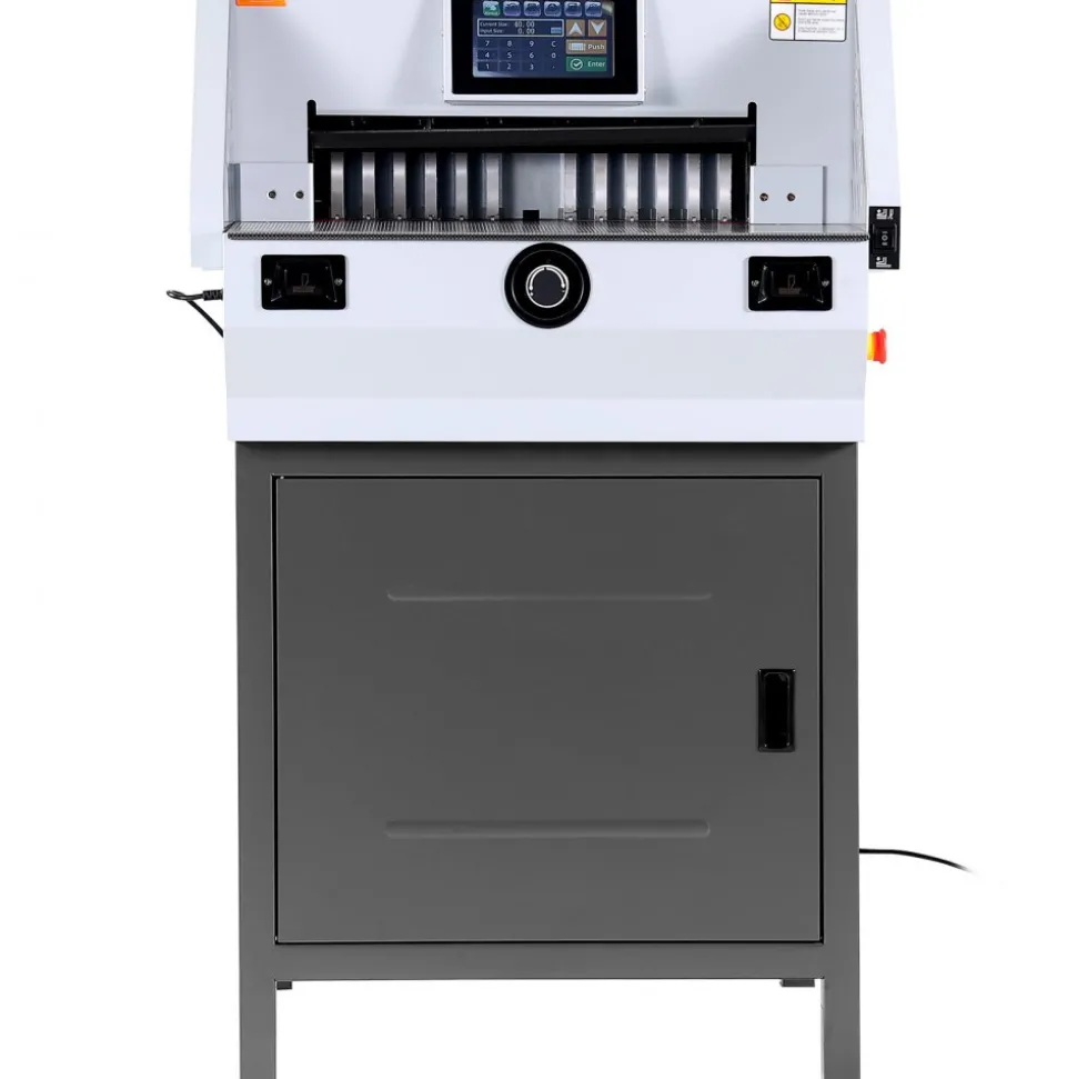 VEVOR Electric Paper Cutter, Heavy Duty Paper Trimmer 19" /482.6mm Cutting Width, 3.14"/80mm Cutting Thickness, Electric Paper Cutting Machine with 7" Touchscreen Numerical Control Function