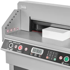 VEVOR Electric Paper Cutter, Heavy Duty Metal Paper Cutter Machine, 18.9 inch Cutting Width, 1.97 inch Cutting Thickness, Electric Hydraulic Guillotine Trimmer with Infrared Function & Spare Blade