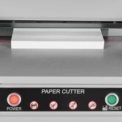 VEVOR Electric Paper Cutter, Heavy Duty Metal Paper Cutter Machine, 17.72 inch Cutting Width, 1.57 inch Cutting Thickness, Electric Guillotine Trimmer with Infrared Function and Spare Blade