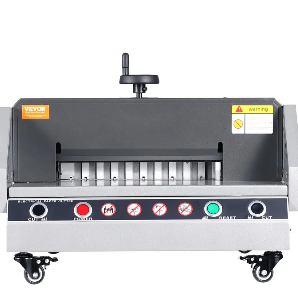VEVOR Electric Paper Cutter, 13" /330.2mm Cutting Width, 1.57"/40mm Cutting Thickness, Desktop Paper Cutting Machine with Button Control, Electric Paper Trimmer for Office, School, Printing Plant