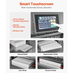 VEVOR Electric Paper Cutter, Metal Programmable Paper Cutter Machine, 17.99 inch Cutting Width, 2.28 inch Cutting Thickness, Electric Hydraulic Guillotine Trimmer with Infrared Function & Spare Blade