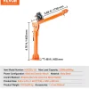 VEVOR Electric Pickup Truck Crane, 2200 lbs, Folding Truck-Mounted Bed Crane with Electric Winch 6000 lbs, Steel Pickup Truck Jib Crane Hoist 360° Swivel for Lifting Goods in Construction, Factory