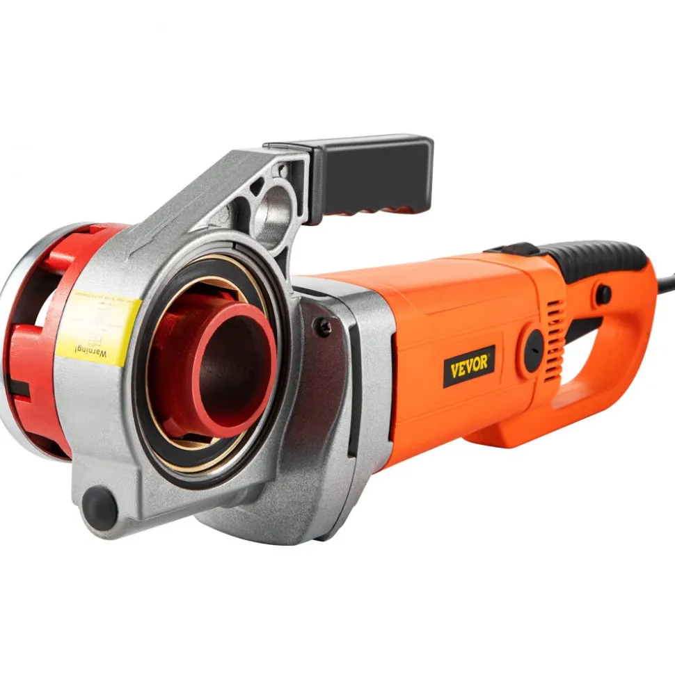 VEVOR Electric Pipe Threader, 2300W Pipe Threading Machine with 6 Dies 1/2"-2", 110V Hand-held Pipe Threader Machine with Copper Motor, Portable Electric Pipe Threading Kit with Carrying Case
