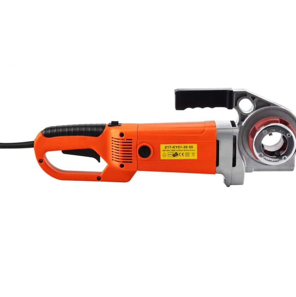 VEVOR Electric Pipe Threader, 2300W Pipe Threading Machine with 4 Dies 1/2" - 1 1/4", 110V Hand-held Pipe Threader Machine with Copper Motor, Portable Electric Pipe Threading Kit with Carrying Case