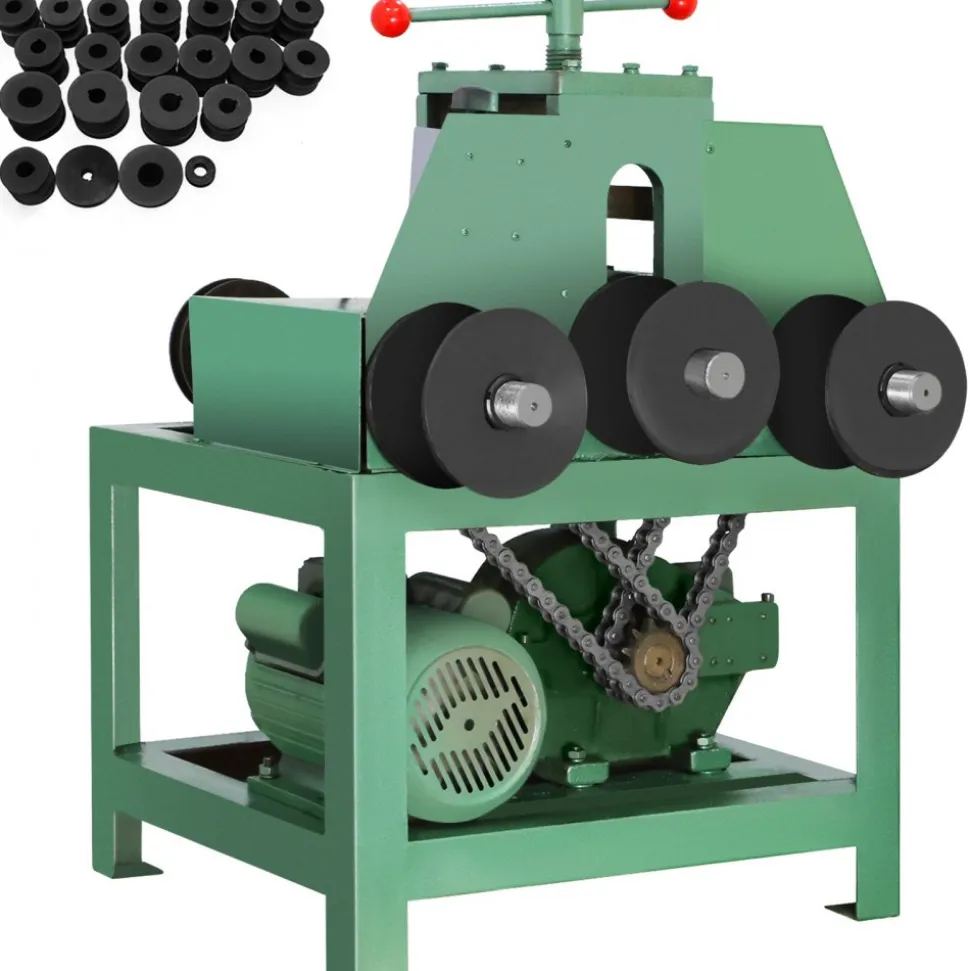 VEVOR Electric Pipe Tube Bender, 1500W Electric Tube Roller Bender Tool, Multi-function Pipe Bender Machine with 9 Round and 8 Square Die Set for Thin-wall Circular Square Tube Bending