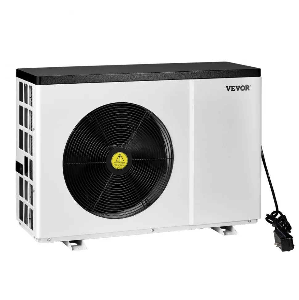 VEVOR Electric Pool Heat Pump, 22250 BTU, Pool Heaters for 3171-6605GAL Above and In Ground Pools, Low Noise, Heating and Cooling Highly Efficient & Energy-Saving Pool Water Heater AC120V 60Hz