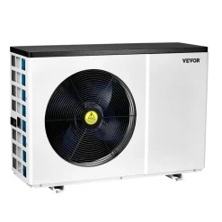 VEVOR Electric Pool Heat Pump, 51200 BTU, Pool Heaters for 7926-15851GAL Above and In Ground Pools, Low Noise, Heating and Cooling Highly Efficient & Energy-Saving Pool Water Heater AC208-230V 60Hz