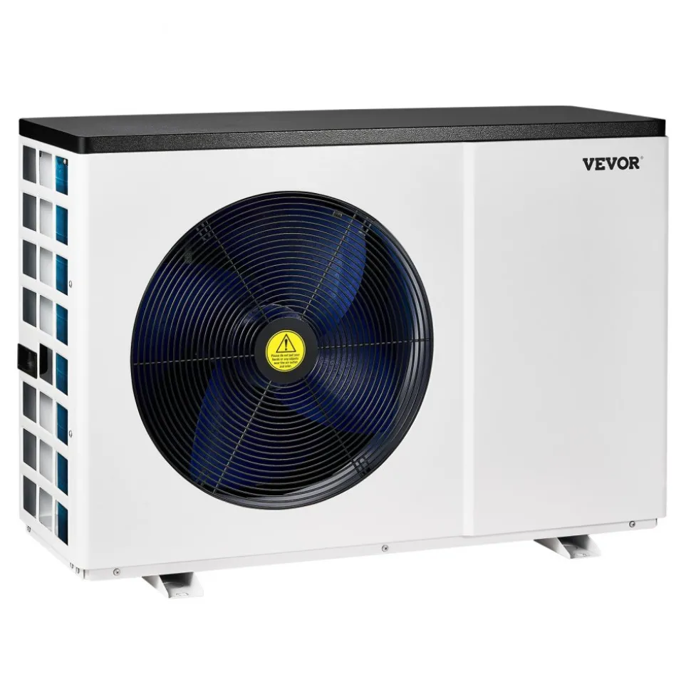 VEVOR Electric Pool Heat Pump, 35830 BTU, Pool Heaters for 6605-13209GAL Above and In Ground Pools, Low Noise, Heating and Cooling Highly Efficient & Energy-Saving Pool Water Heater AC208-230V 60Hz