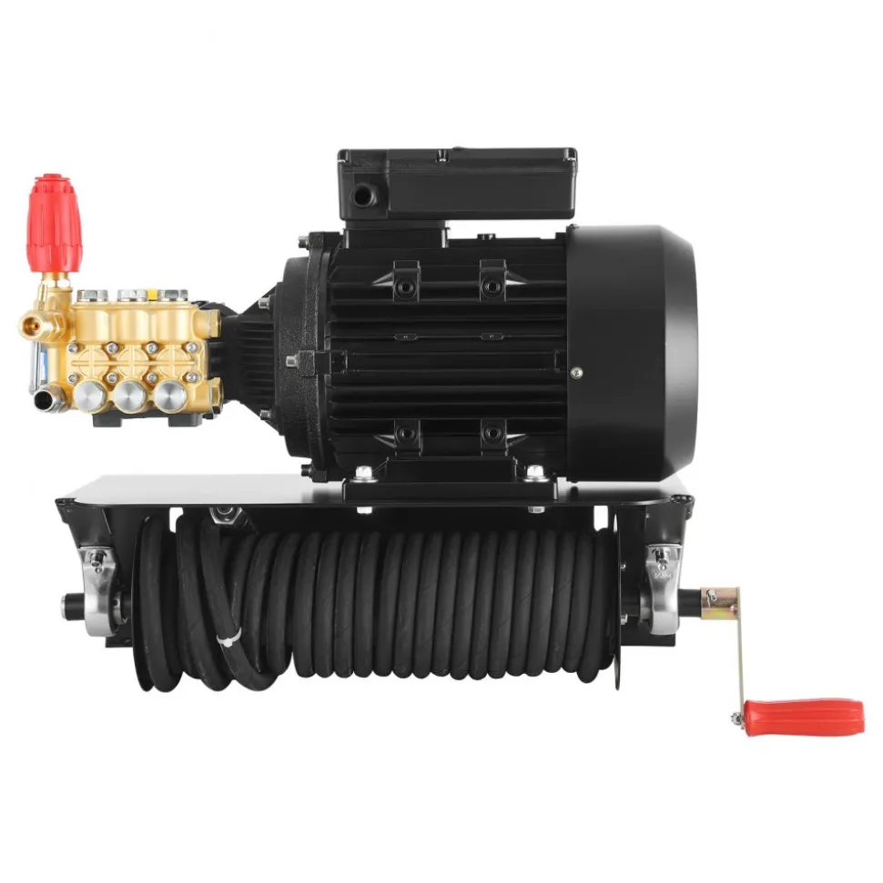 VEVOR Electric Pressure Washer Pump Kit, 1950 PSI, 3.2 GPM, Triplex Power Washer Pump with 5 HP Motor 240 V, Includes Wall Mount Bracket, Spray Gun, Wand, Hose, 5 Nozzles, for Washing Cars, Gardens