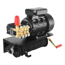 VEVOR Electric Pressure Washer Pump Kit, 1950 PSI, 3.2 GPM, Triplex Power Washer Pump with 5 HP Motor 240 V, Includes Wall Mount Bracket, Spray Gun, Wand, Hose, 5 Nozzles, for Washing Cars, Gardens