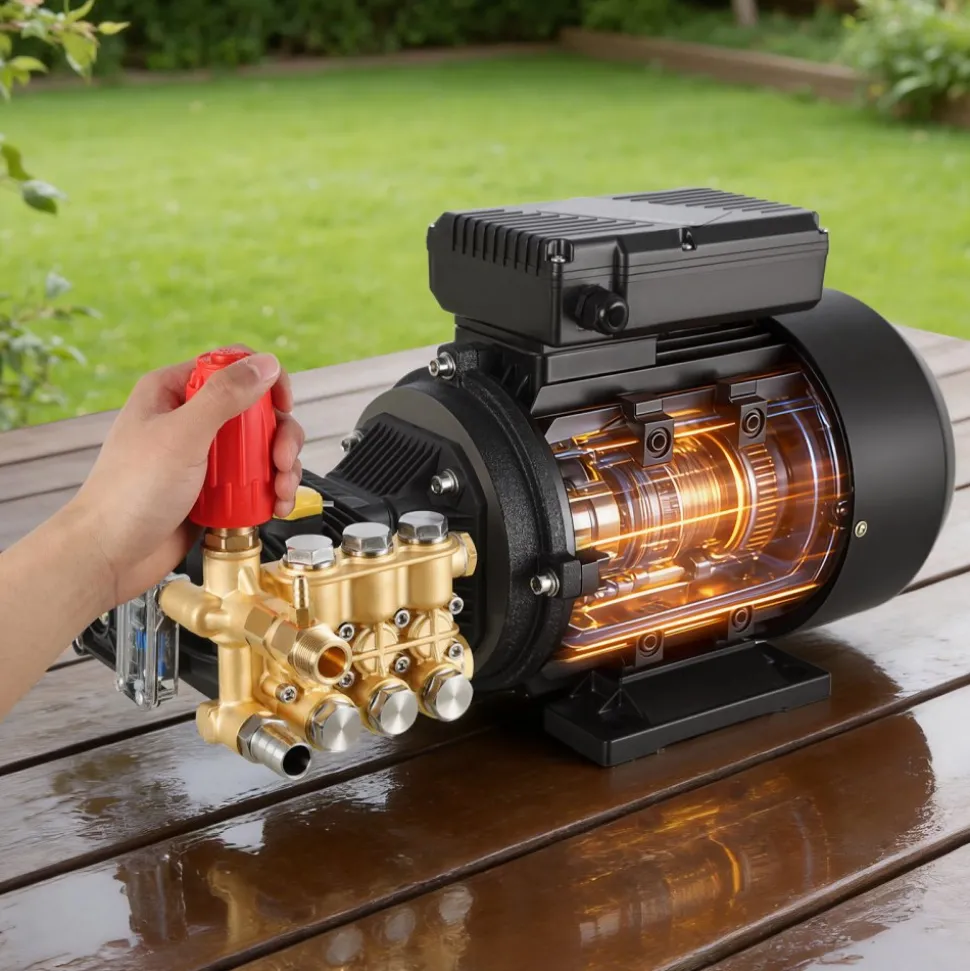 VEVOR Electric Pressure Washer Pump Kit, 1950 PSI, 3.2 GPM, Triplex Power Washer Pump with 5 HP Motor 240 V, Includes Wall Mount Bracket, Spray Gun, Wand, Hose, 5 Nozzles, for Washing Cars, Gardens