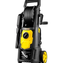 VEVOR Electric Pressure Washer, 2000 PSI, Max 1.65 GPM Power Washer with 30 ft Hose & Reel, 5 Quick Connect Nozzles, Foam Cannon, Portable to Clean Patios, Cars, Fences, Driveways, ETL Listed