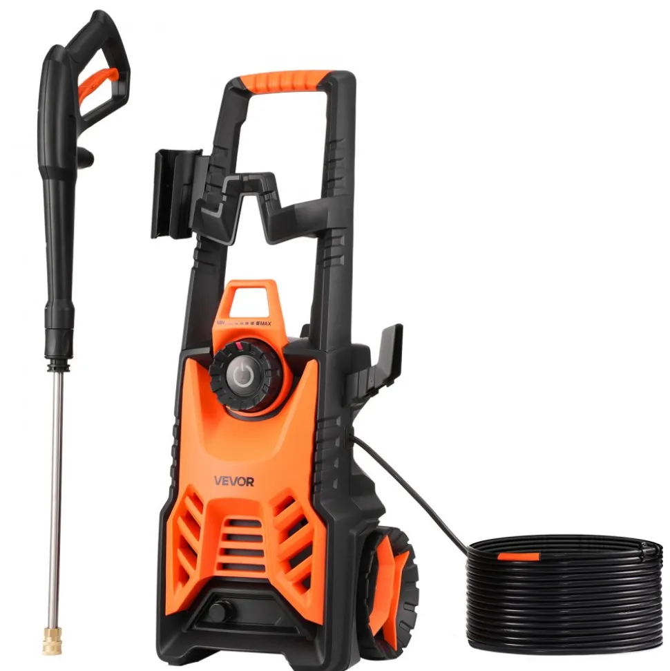VEVOR Electric Pressure Washer, Max 4500 PSI and 3.2 GPM With Pressure Adjustment, High Power Pressure Cleaning Machine with 4 Quick Connect Nozzles, for Cars/Fences/Driveways/Patios/Home Cleaning