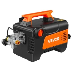 VEVOR Electric Pressure Washer, 1958 Max PSI 2.5 Max GPM, Portable Power Washer with 4 Nozzles, Metal Extension Wand, Commercial-Grade 5-Piston Plunger Pump, High Pressure for  Cars,Driveways,Patios