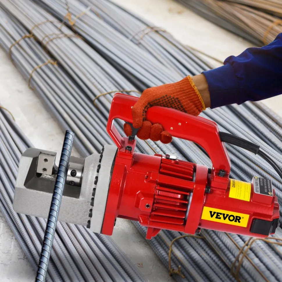 VEVOR Electric Rebar Cutter, 1700W Portable Electric Hydraulic Rebar Cutter, Cutting up to 1 Inch #8 4-25mm Rebar within 5 Seconds,110V,with Easy to Carry Stainless Box