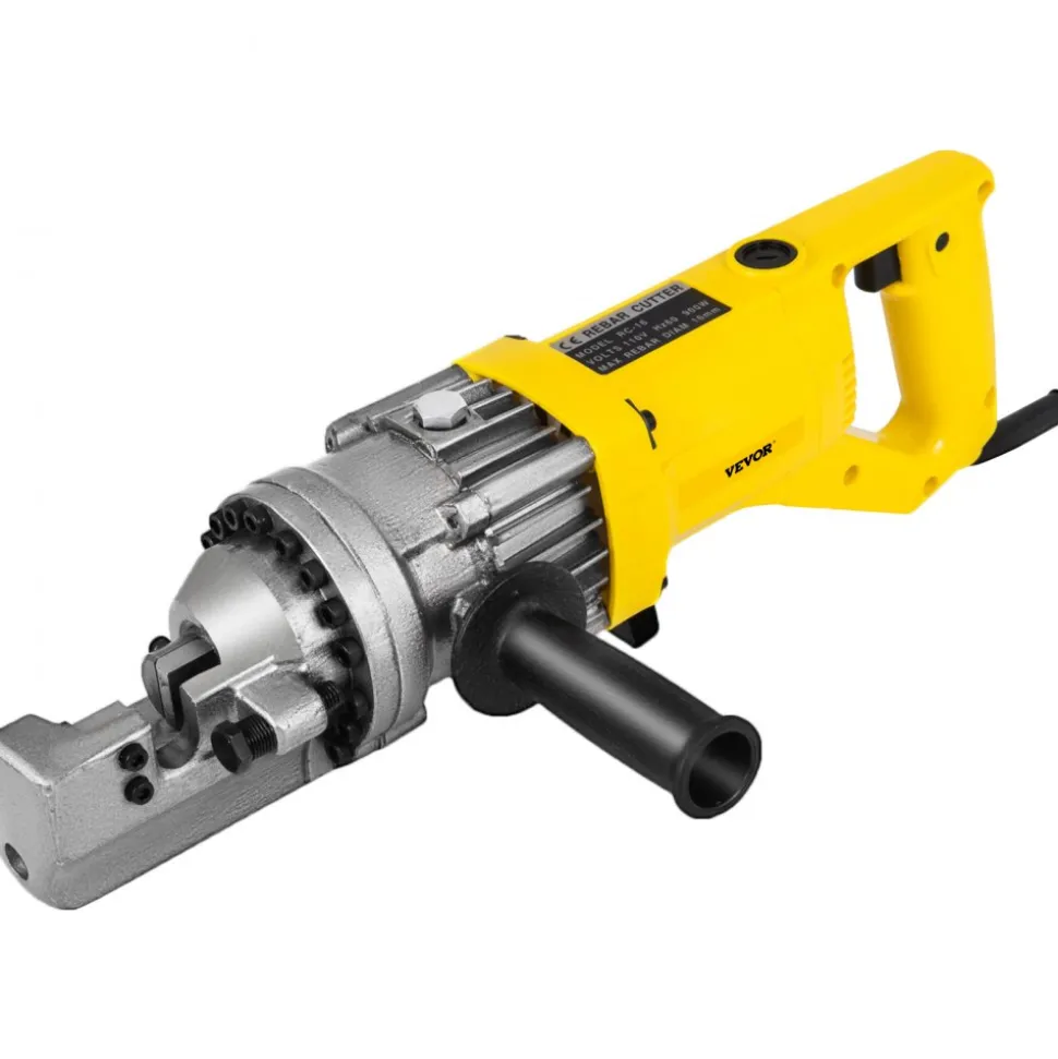 VEVOR Electric Rebar Cutter, 900W Portable Electric Hydraulic Rebar Cutter, Cutting up to 5/8 Inch #5 4-16mm Rebar within 3 Seconds,110V,with Easy to Carry Stainless Box