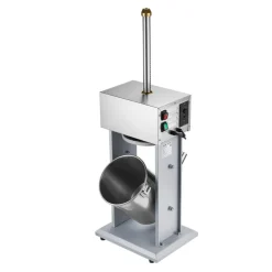 VEVOR Electric Sausage Stuffer, 22 LBS / 10 L Vertical Meat Filler with Stepless Speed Adjustment, Stainless Steel Sausage Stuffing Machine, Foot Pedal & 4 Filling Tubes, for Commercial and Home Use