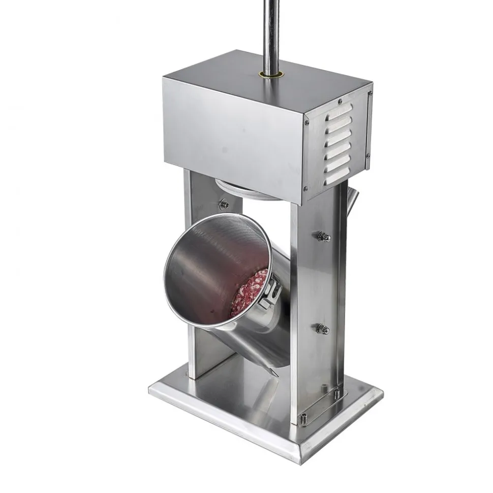 VEVOR Electric Sausage Stuffer, 22 LBS / 10 L Vertical Meat Stuffer, Stepless Speed Control and Foot Pedal, Stainless Steel Heavy Duty Sausage Filler with 4 Stuffing Tubes, for Commercial & Home Use