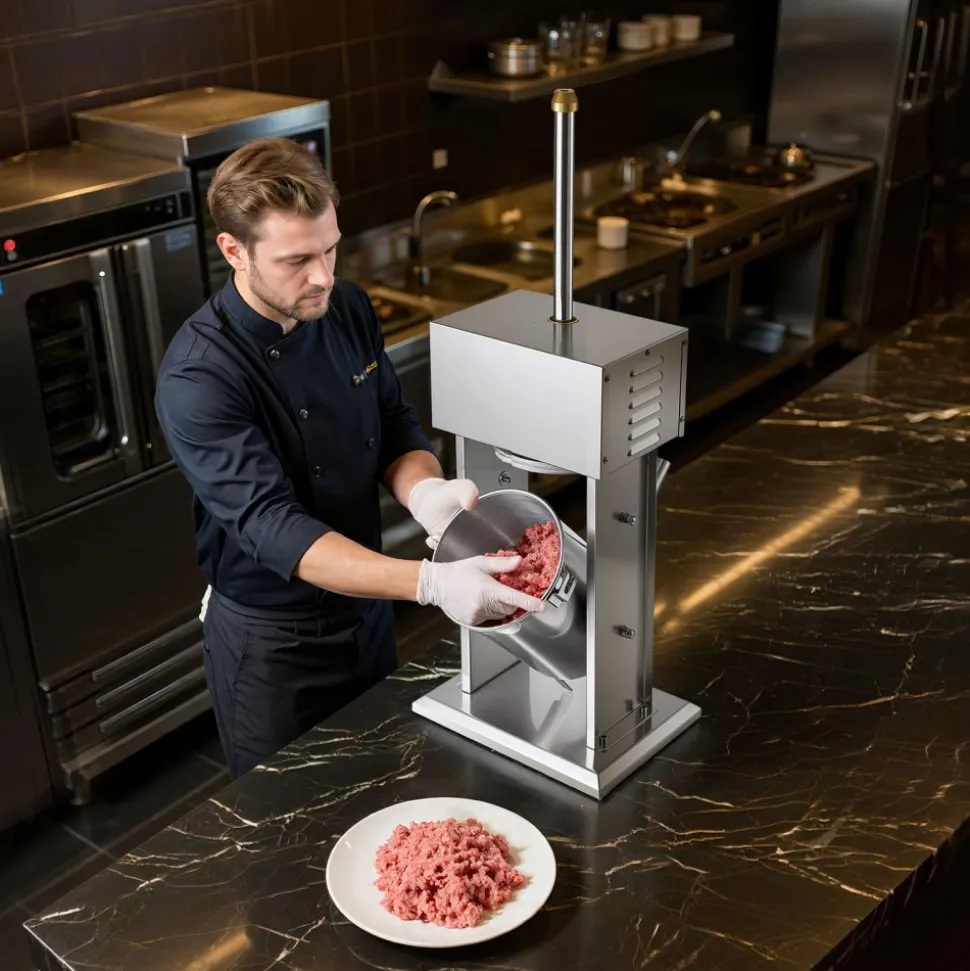 VEVOR Electric Sausage Stuffer, 22 LBS / 10 L Vertical Meat Stuffer, Stepless Speed Control and Foot Pedal, Stainless Steel Heavy Duty Sausage Filler with 4 Stuffing Tubes, for Commercial & Home Use