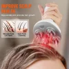 VEVOR Electric Scalp Massager, Rechargeable Head Massager Hair Growth, IPX7 Waterproof | Portable Kneading Scalp Scratcher with 8 Removable Massage Head for Stress Relief, Deep Clean, Gift for Mom/Dad