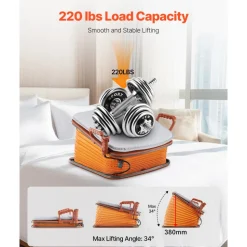 VEVOR Electric Seat Assist Lifting Cushion, 200lb Capacity, up to 34° Chair Lift Assist Device, with One-Button Control & Dual Power Options, Portable Lifting Seat with Carry Handle, for Sofa Bed Car