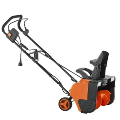VEVOR Electric Snow Blower, 20 inch 15A Corded Snow Thrower with Dual LED Headlights & 180° Rotating Chute, 25FT Throwing Distance, 12