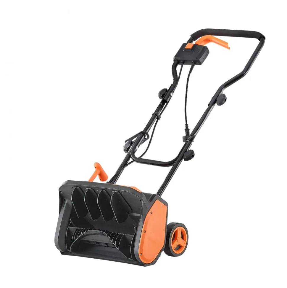 VEVOR Electric Snow Shovel, 12A 17 inch Corded Snow Shovel, 60° Adjustable Chute, 20 ft Throwing Distance, Snowthrower with Dual Safety Switch, Winter Ice Removal Tool for Driveway Sidewalk Patio