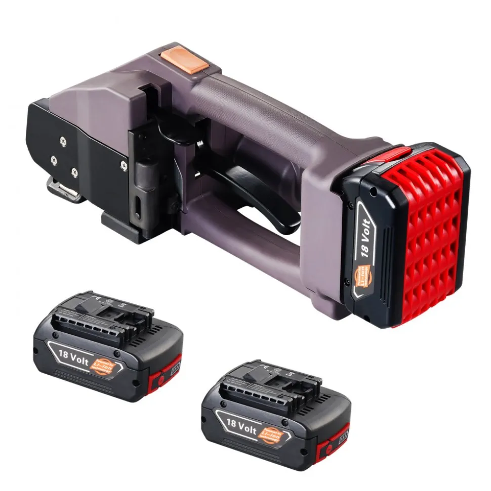VEVOR Electric Strapping Machine, for 0.39"-0.75" PP PET Straps, Portable Electric Banding Tool with Digital Display, 2 x 4000mAh Battery Powered Automatic Strapping Tool for Packaging Box Pallet