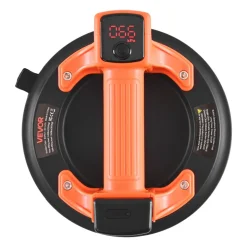 VEVOR Electric Suction Cup, 8-Inch Vacuum Glass Lifter with Digital Display for Suction Power & Battery Level, 440 lbs Max Lifting Capacity Tile Suction Cup Tool for Lifting Tile, Granite (1-Pack)