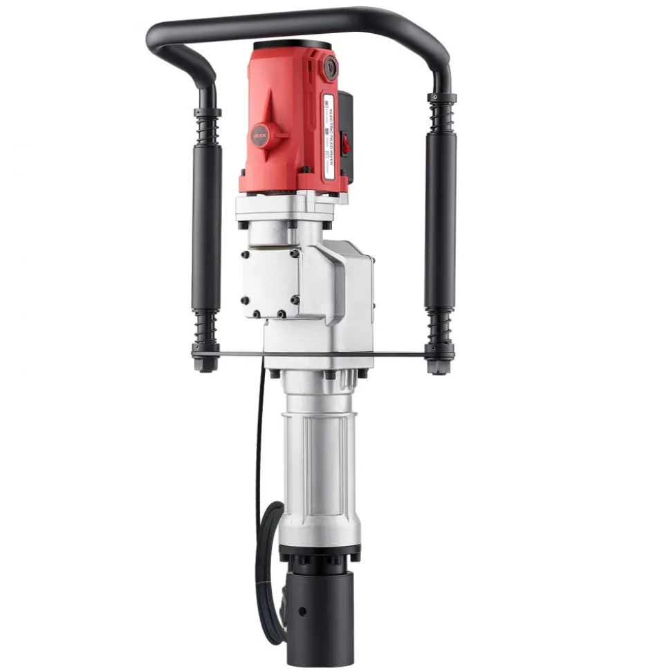 VEVOR Electric T Post Driver, 2200W Handheld Post Pounder with 2.17 in/55mm, 2.76 in/70mm Sleeves, Powerful Pile Driver for Fence,Metal Fencing, Farm, Garden, Construction, Landscaping Projects