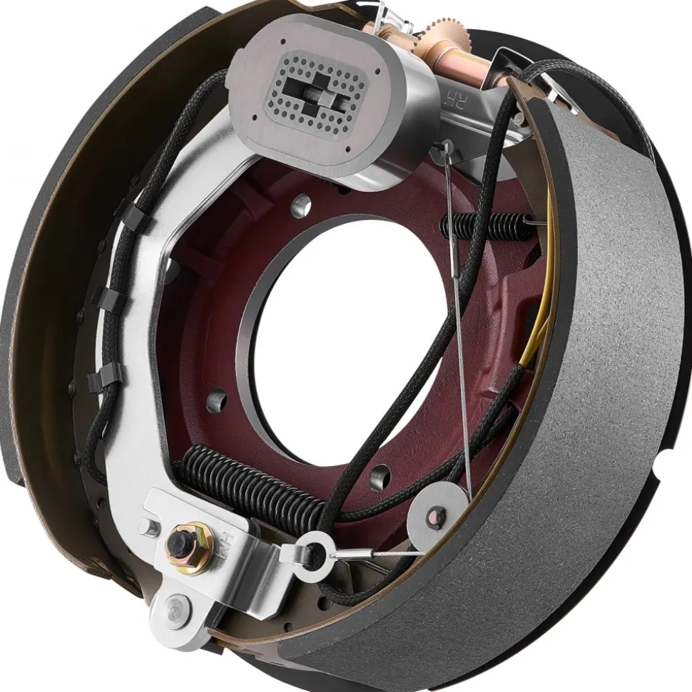 VEVOR Electric Trailer Brake Kit, 12.25 x 3.375 Inch, 1 Pair Self-Adjusting Electric Brakes Kit for 8000 lbs Trailer Axle, Backing Plates for Braking System Part Replacement, Fit for Trailers, RVs