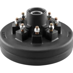 VEVOR Electric Trailer Brake Drum, 1 Pack, 8-Hole on 4-Inch Bolt Circle Brake Drum for 7000 lbs Trailer Axles, Long Service Life, Replacement of 12 Inch Brake Hub Drums Assembly for Trailers, RVs