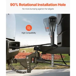 VEVOR Electric Trailer Jack, 5000 lbs, Heavy Duty RV Electric Power Tongue Jack with 7-pin Connector, Manual Crank Handle & Weatherproof Jack Cover, 10