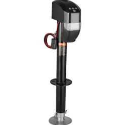 VEVOR Electric Trailer Jack, 5000 lbs, Heavy Duty RV Electric Power Tongue Jack with 2 Way Connector, Remote Control, Crank Handle & Weatherproof Jack Cover, 10"-28.3" Lift, for Trailers & Campers
