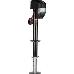 VEVOR Electric Trailer Jack, 5000 lbs, Heavy Duty RV Electric Power Tongue Jack with 2 Way Connector, Remote Control, Crank Handle & Weatherproof Jack Cover, 10