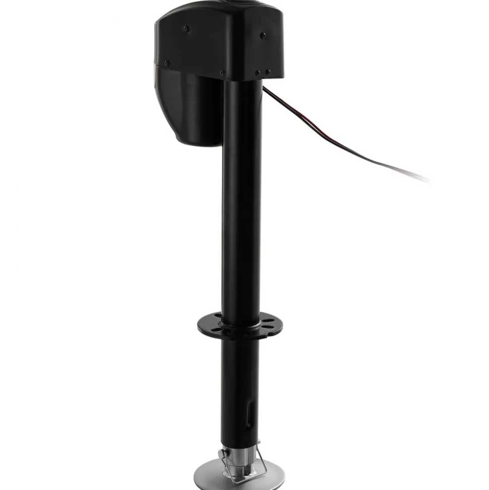 VEVOR Electric Trailer Jack, 5000 lbs, Heavy Duty RV Electric Power Tongue Jack with 2 Way Connector, Remote Control, Crank Handle & Weatherproof Jack Cover, 10"-28.3" Lift, for Trailers & Campers