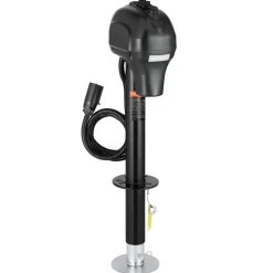 VEVOR Electric Trailer Jack, 3500 lbs, Heavy Duty RV Electric Power Tongue Jack with 7-pin Connector, Manual Crank Handle & Weatherproof Jack Cover, 9.5