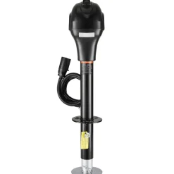VEVOR Electric Trailer Jack, 3500 lbs, Heavy Duty RV Electric Power Tongue Jack with 7-pin Connector, Manual Crank Handle & Weatherproof Jack Cover, 9.5